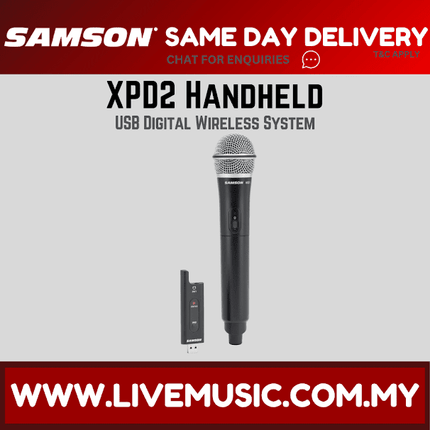 Samson Stage XPD2 Handheld Digital Wireless System With USB Receiver (XPD 2/XPD-2)
