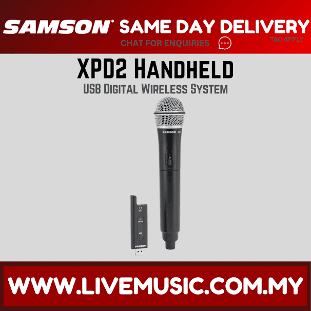Samson Stage XPD2 Handheld Digital Wireless System With USB Receiver (XPD 2/XPD-2)