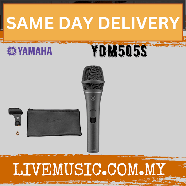 Yamaha YDM505S Dynamic Cardioid Microphone With Switch ( YDM 505S YDM-505S )