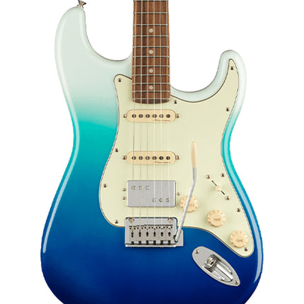Fender Player Plus HSS Stratocaster Electric Guitar, Pau Ferro Fretboard - Belair Blue