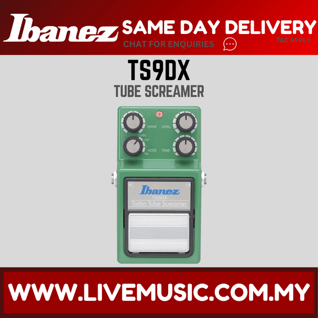 Ibanez TS9DX Turbo Tube Screamer Guitar Effect Pedal ( TS9-DX / TS9 DX  )
