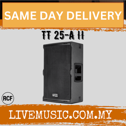 RCF TT 25-A II 2-Way Active High-Output Speaker - Each / Pair ( TT 25 A II / TT25A )