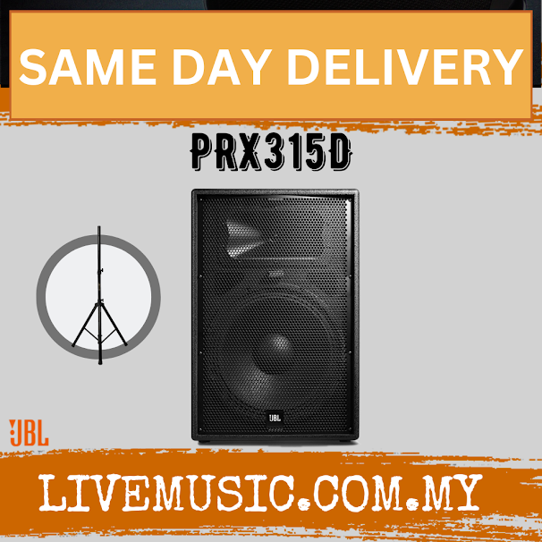 JBL PRX315D 15 inch 2-Way Passive Loudspeaker With Speaker Stand - Each / Pair ( PRX-315D / PRX 315D )