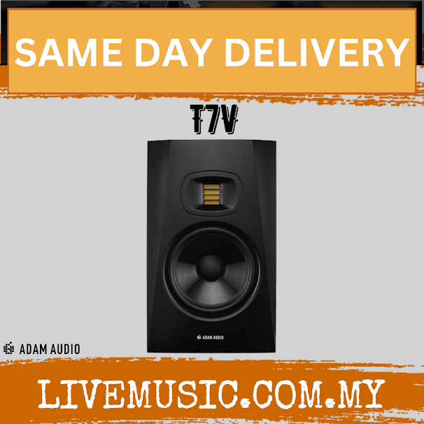 Adam Audio T7V - 7 inch Powered Studio Monitor with Speaker Stand And Gator Isolation Pads - Each / Pair