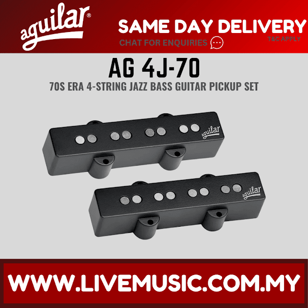 Aguilar AG 4J-70 70s Era 4-String Jazz Bass Guitar Pickup Set (4J70 4J 70)