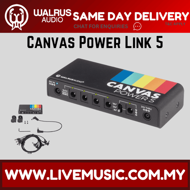 Walrus Audio Canvas Link 5 Pedal Power Supply