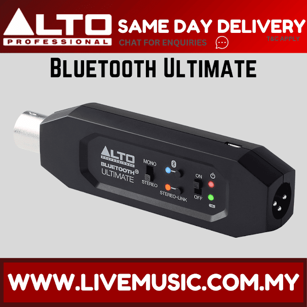 Alto Bluetooth Ultimate Stereo Receiver with 2 XLR Outputs