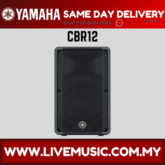 Yamaha CBR12 12-Inch 2-Way Passive Loudspeaker With Speaker Stand And Cable - Each / Pair ( CBR-12 / CBR 12 )
