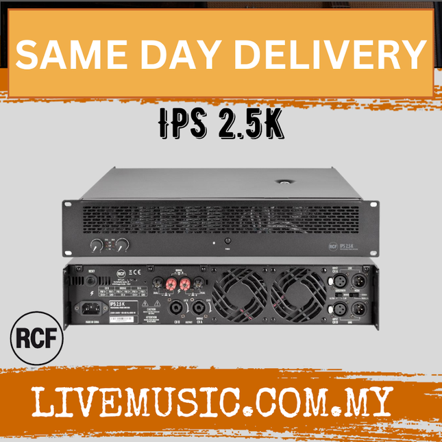 Rcf IPS 2.5K Two Channels Professional Power Amplifier ( IPS-25K / IPS25K )