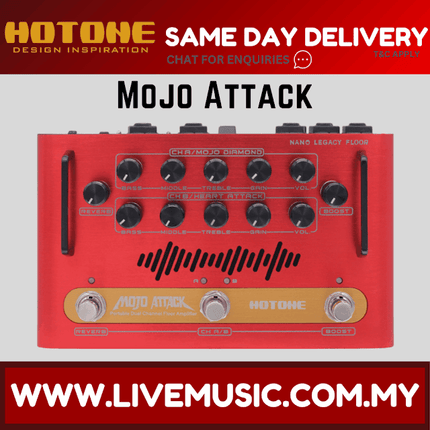 Hotone Mojo Attack Floor Amplifier Guitar Effects Pedal