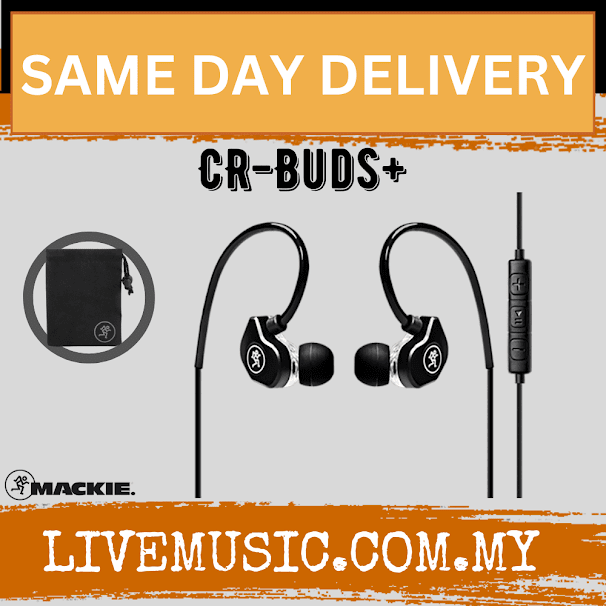 Mackie CR-BUDS+ Earphone With Microphone Headphone With Mic CR Bud Plus (CR Buds+/CRBuds+/CRBuds/CR Buds)