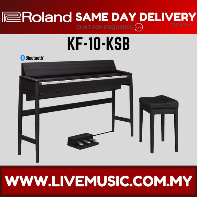 Roland KF-10-KSB 88-key digital piano with bench and pedal