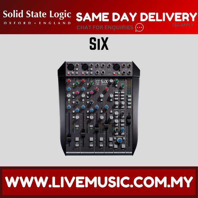 Solid State Logic SiX 6-Channel Desktop Analog Mixer