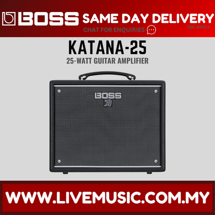 BOSS Katana-25 - 25Watt 1x8-inch Combo Guitar Amplifier with Bluetooth ( Katana25 Katana 25 )