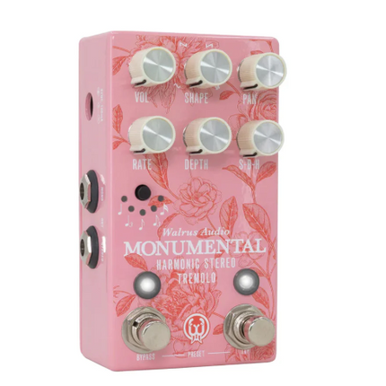 Walrus Audio Monumental Stereo Harmonic Tap Tremolo Guitar Effects Pedal, Floral Series 2024