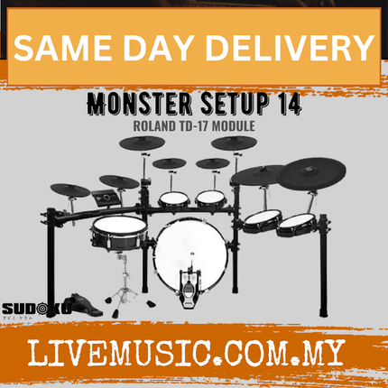 Sudoku Monster Setup 14 Pieces Electronic Digital Drum Set
