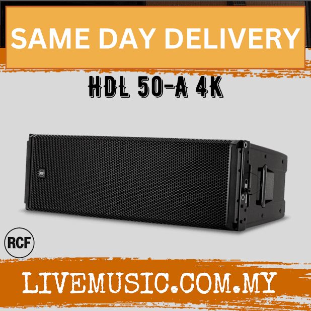 RCF HDL 50-A 4K 3-Way 8000W Powered Line-Array Speaker Module ( HDL50A4K / HDL 50A )