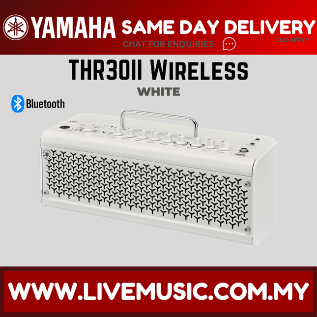 Yamaha THR30 II Wireless - 30-watt Modeling Combo w/Bag - White ( THR30II / THR30-II )