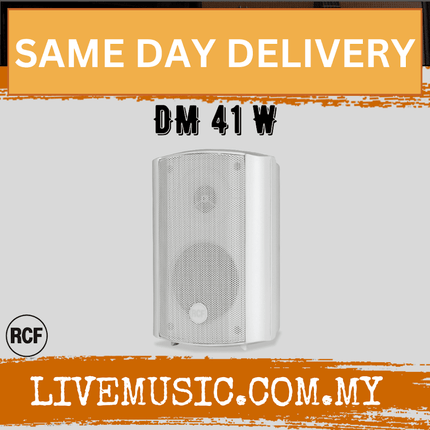 Rcf DM 41 Two-way Compact Speaker - White ( DM41 / DM-41 )