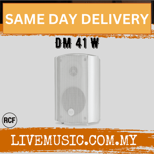 Rcf DM 41 Two-way Compact Speaker - White ( DM41 / DM-41 )