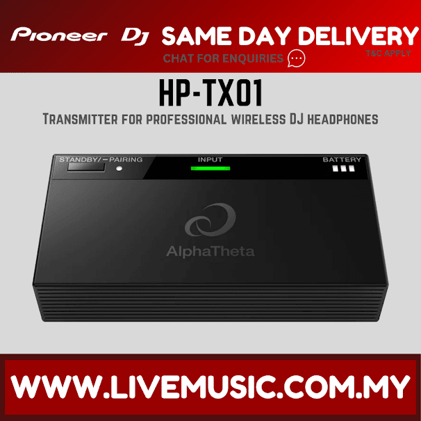 Pioneer DJ HP-TX01 Wireless Monitor Headphones System ( HP TX01 HPTX01 )