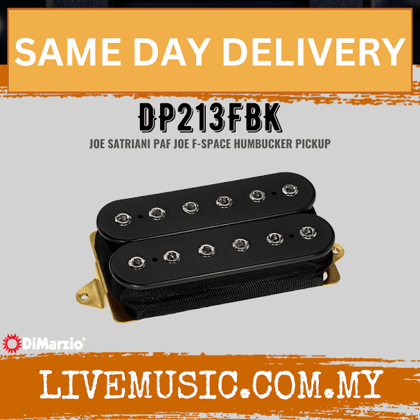 DiMarzio DP213FBK PAF Joe Satriani Pickup Black Regular - Black (DP213)