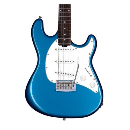 Sterling Cutlass CT50SSS Electric Guitar, Roasted Maple Fretboard - Toluca Lake Blue (CT50-SSS/CT50SSS-TLB)