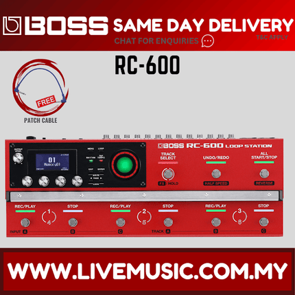 Boss RC-600 Loop Station Looper Pedal (RC600 RC 600)