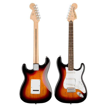 Squier Affinity Series Stratocaster Electric Guitar, Laurel Fretboard - 3-Color Sunburst