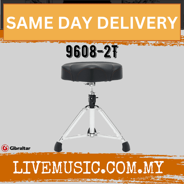 Gibraltar 9608-2T 2-Tone Compact Saddle Seat Drum Throne (9608 2T)