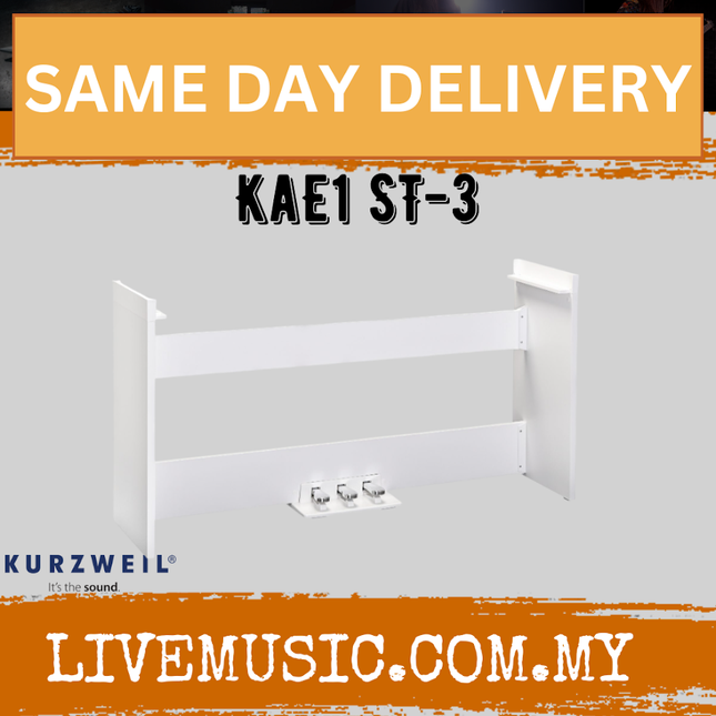 Kurzweil KaE1 ST-3 Keyboard Stand - White ( Ka E1 Ka-E1 )