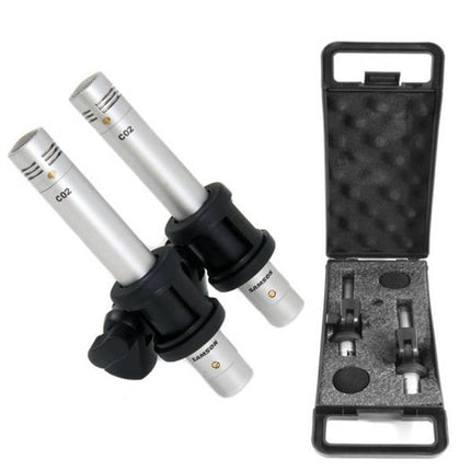Samson C02 - Stereo Small-diaphragm Pencil Cardioid Condenser Microphones, Pair (CO2)