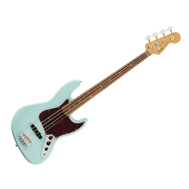 Fender Vintera 60s Jazz Bass Guitar, Pau Ferro Fretboard with Gig Bag - Daphne Blue