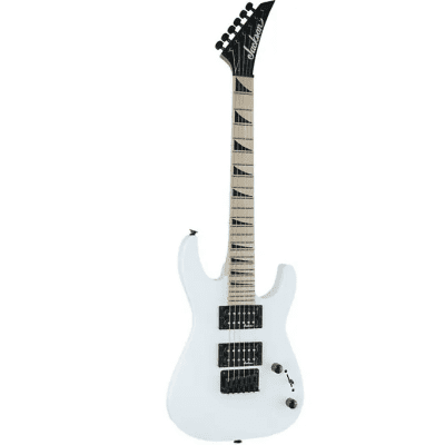 Jackson JS1X JS Series Dinky Minion Electric Guitar, Maple FB, Snow White