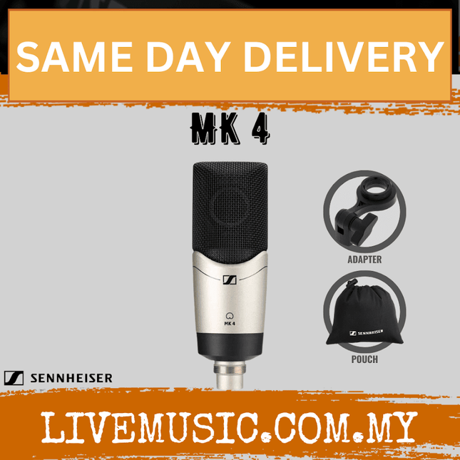 Sennheiser MK 4 Large-diaphragm Condenser Microphone (MK4 / MK-4)