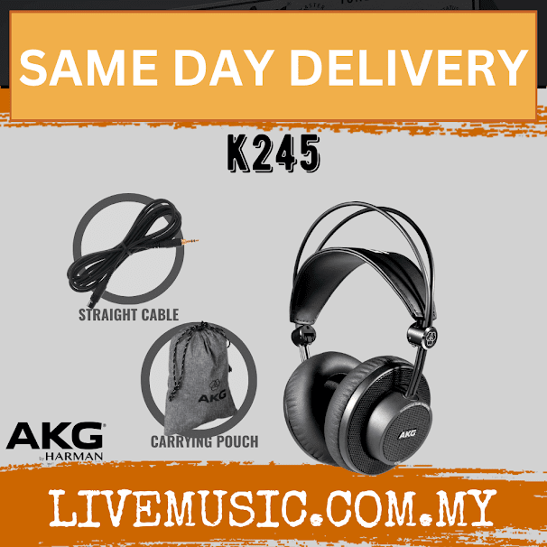 AKG K245 Over-Ear, Open-Back Studio Headphones (K-245/K 245)