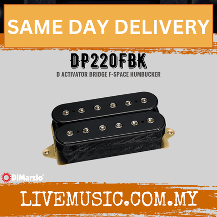 DiMarzio DP220FBK D-Activator F Spaced Bridge - Black (DP220-FBK/DP220 FBK)