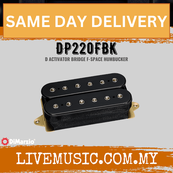 DiMarzio DP220FBK D-Activator F Spaced Bridge - Black (DP220-FBK/DP220 FBK)