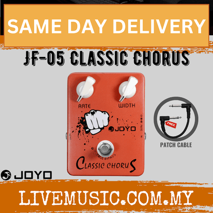 Joyo JF-05 Classic Chorus Crisp and Transparent Full Bodied Sounds With Deep Clear Tone for Electric Guitar Effect Pedal ( JF05 / JF 05 )