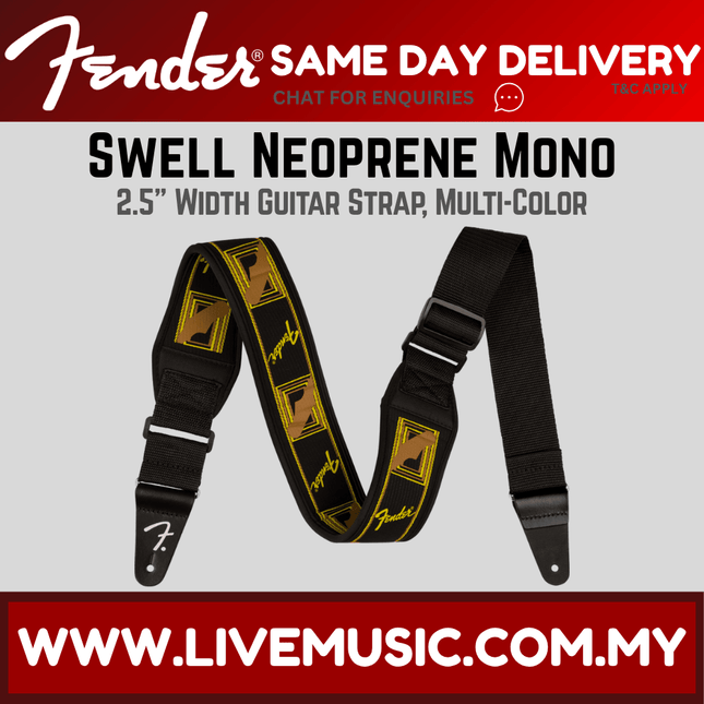 Fender 2.5inch Swell Neoprene Mono Guitar Strap