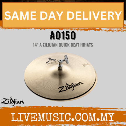 Zildjian A0150 14″ Quick Beat HiHats Pair (A0150)
