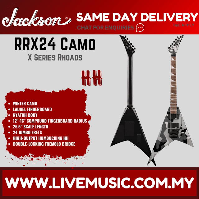 Jackson X Series Rhoads RRX24 Electric Guitar, Winter Camo