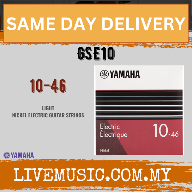 Yamaha GSE10 6-String Nickel Electric Strings (10-46) ( GSE-10 GSE 10 )