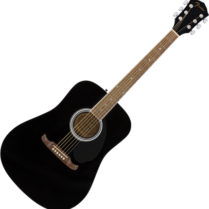 Fender FA-125 Dreadnought Acoustic Guitar with Gig Bag - Black (FA125)