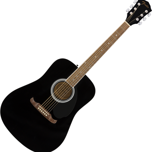 Fender FA-125 Dreadnought Acoustic Guitar with Gig Bag - Black (FA125)