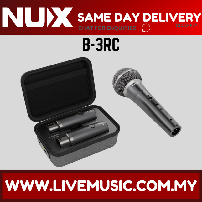 NUX B-3RC 2.4GHz Wireless Microphone System ( B3RC B 3RC )