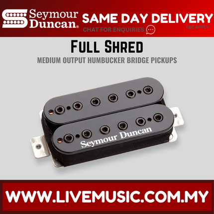 Seymour Duncan SH-10B Full Shred Humbucker Pickup- Bridge, Black (SH10B)