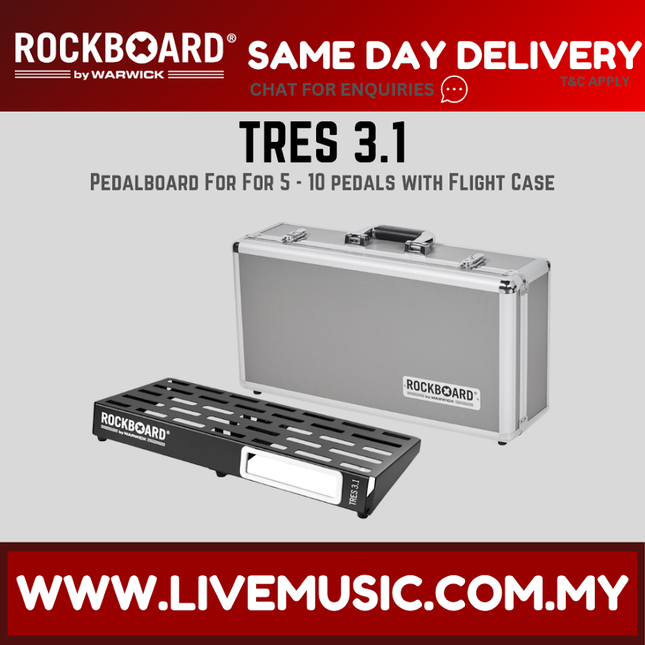 RockBoard by Warwick TRES 3.1 w/Flight Case