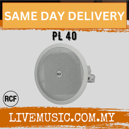 RCF PL 40 Full Range 3.5" Flush Mount Ceiling Speaker ( PL40 / PL-40 )