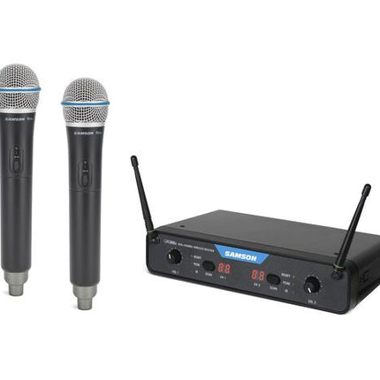 Samson CR288x Handheld Dual Channel Wireless System With Q8x Dynamic Microphone Band H (CR 288X/CR-288X)